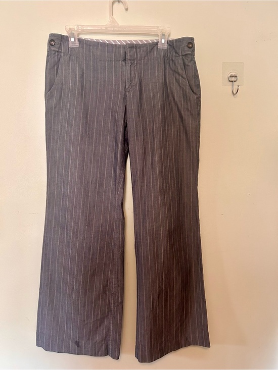 GAP Pants - GAP Women's Gray Pinstripe Wide-Leg Trousers
